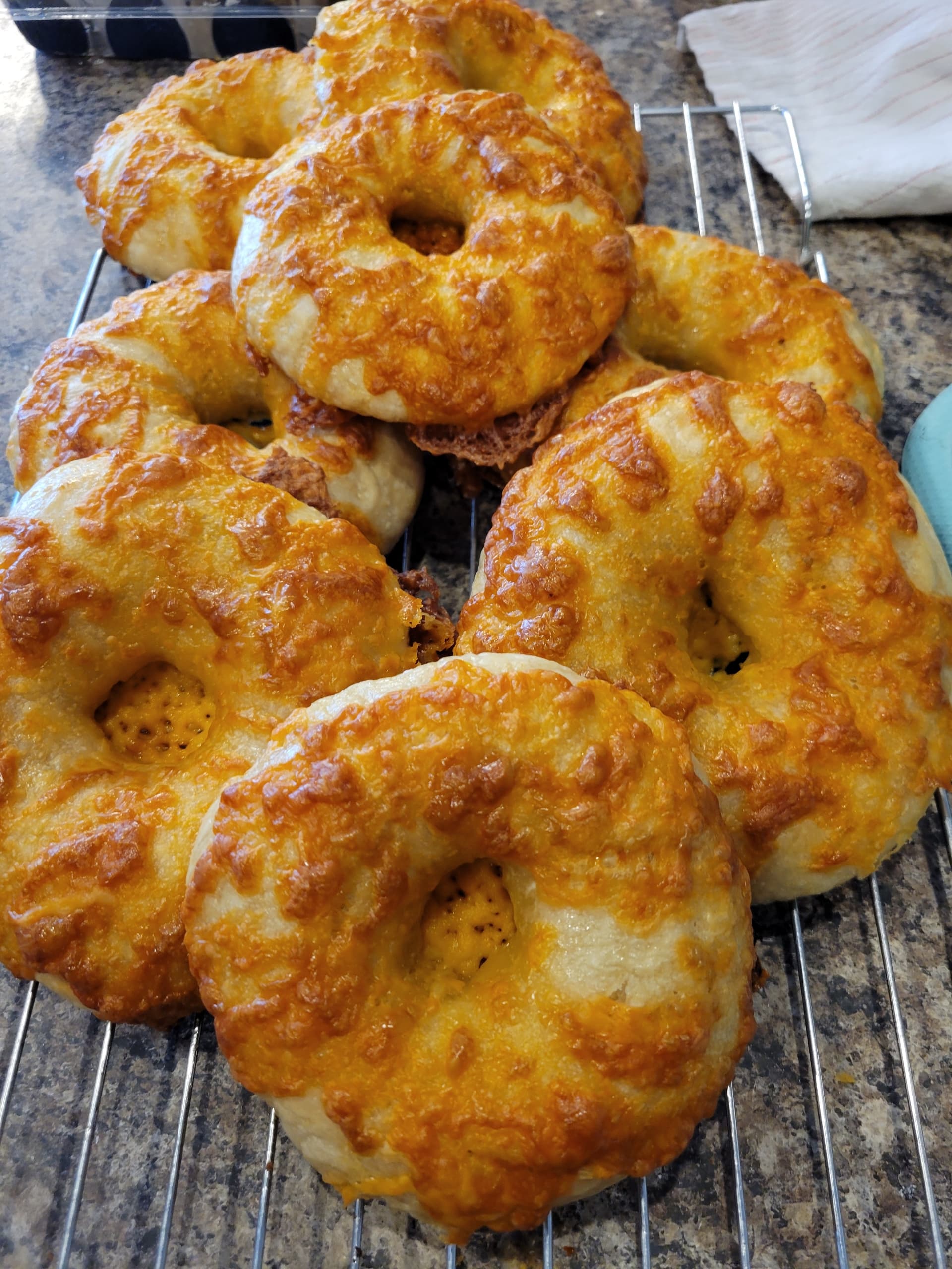 Cheddar Cheese Bagels
