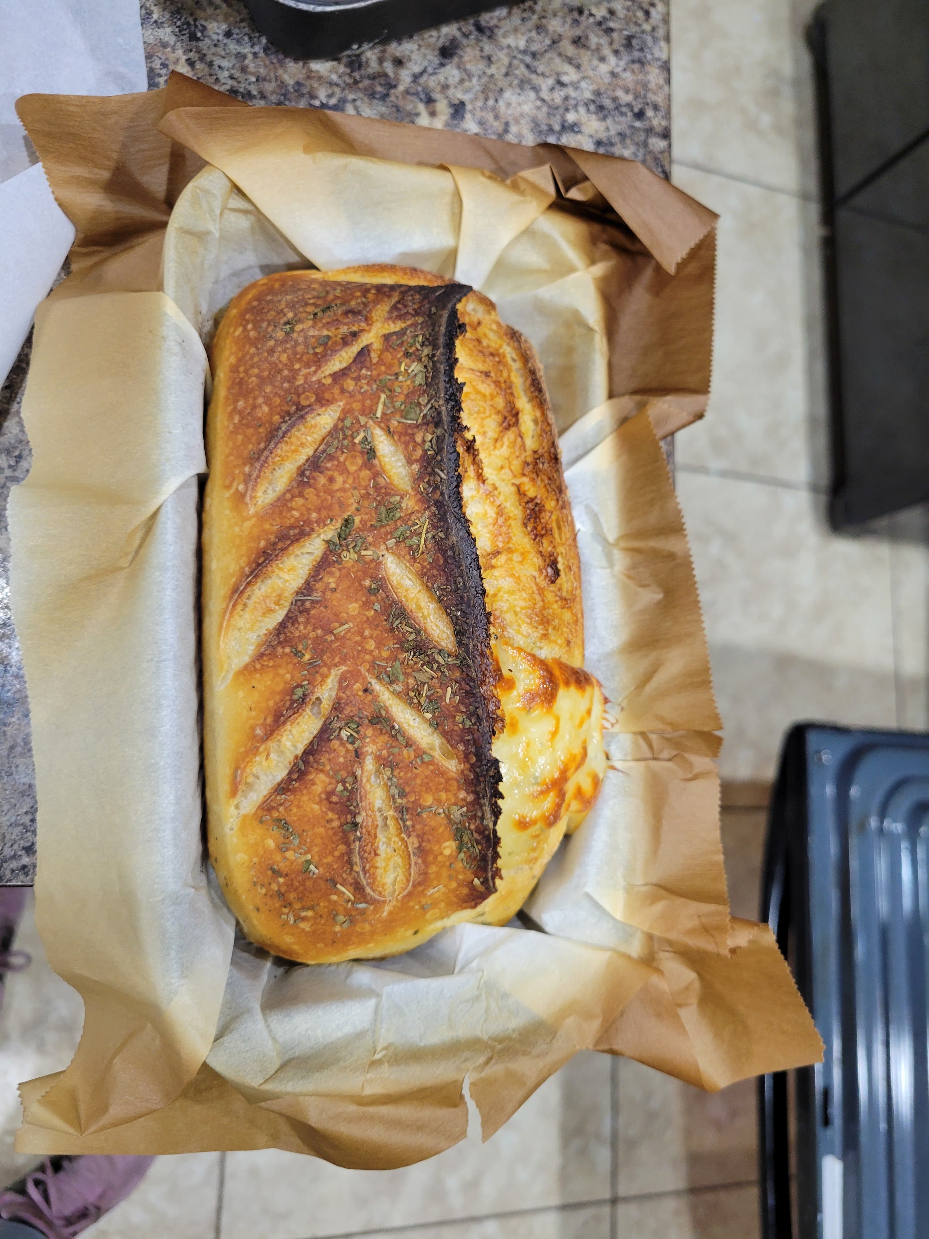 Garlic Parmesan Sourdough